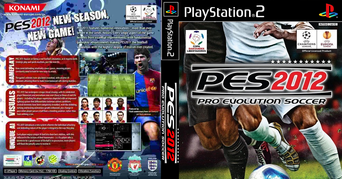 Revivendo a Nostalgia Do PS2: PES 2012- Pro Evolution Soccer DVD ISO PS2